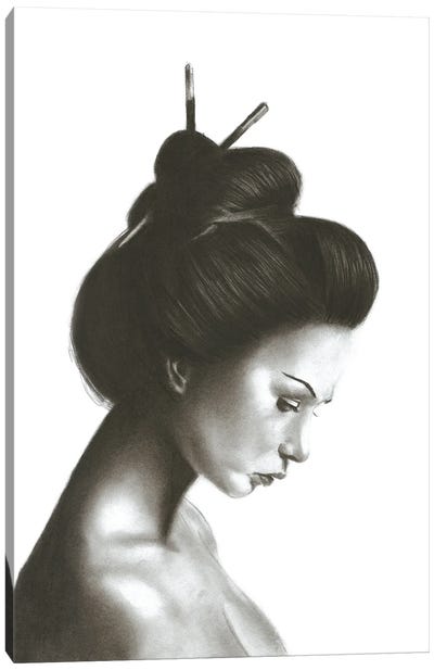 Modern Geisha Canvas Art Print - Denny Stoekenbroek