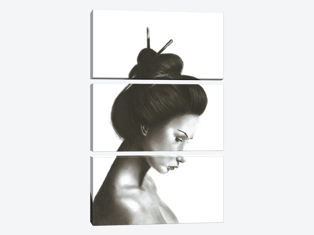 Modern Geisha by Denny Stoekenbroek 3-piece Canvas Wall Art