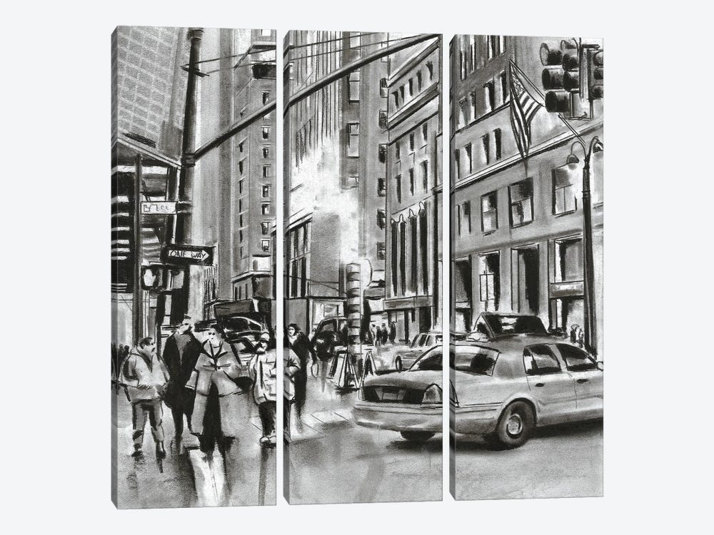 New York People by Denny Stoekenbroek 3-piece Canvas Print