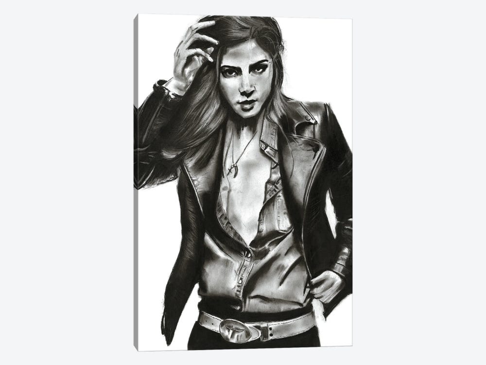 Leather Girl by Denny Stoekenbroek 1-piece Canvas Art