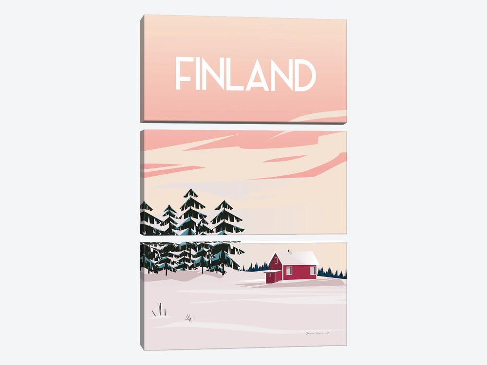 Finland II by Omar Escalante 3-piece Canvas Artwork