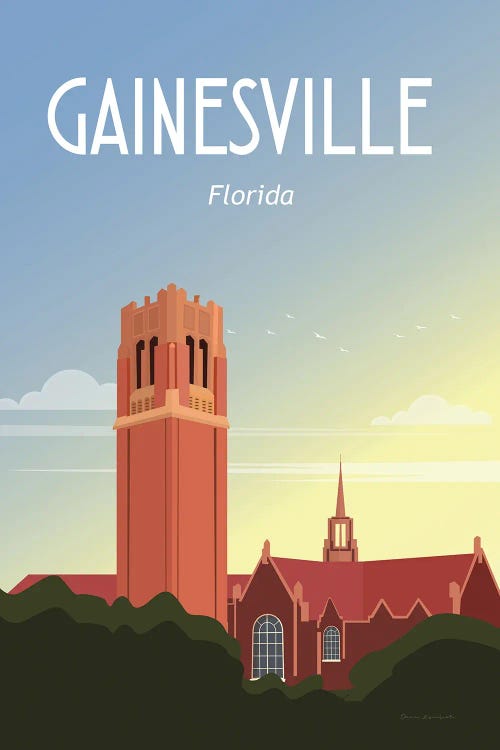 Gainesville by Omar Escalante wall art