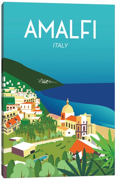 Amalfi Canvas Art Print - Travel Posters