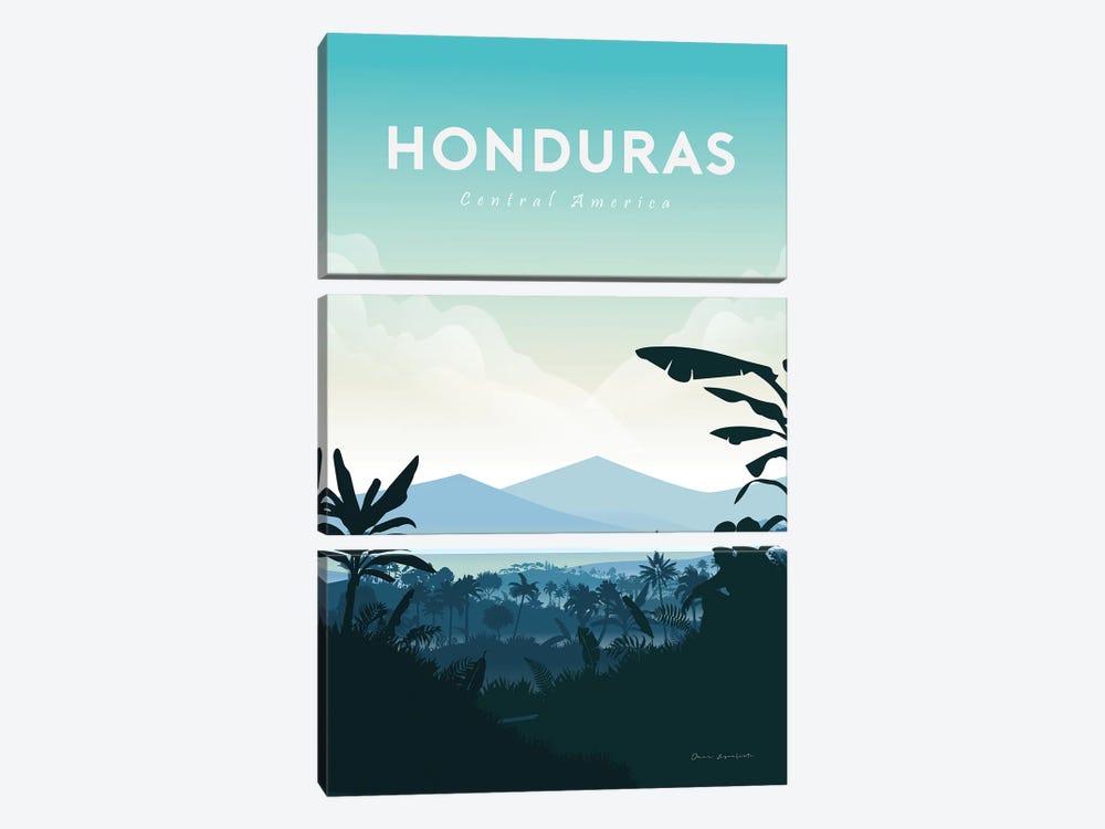 Honduras by Omar Escalante 3-piece Canvas Art