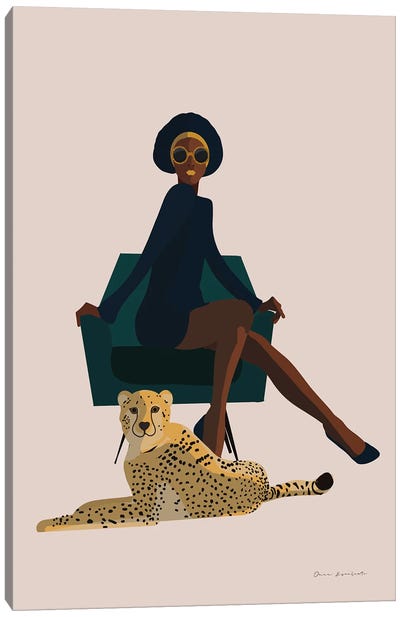 Wild Lounge II Canvas Art Print - Cheetah Art