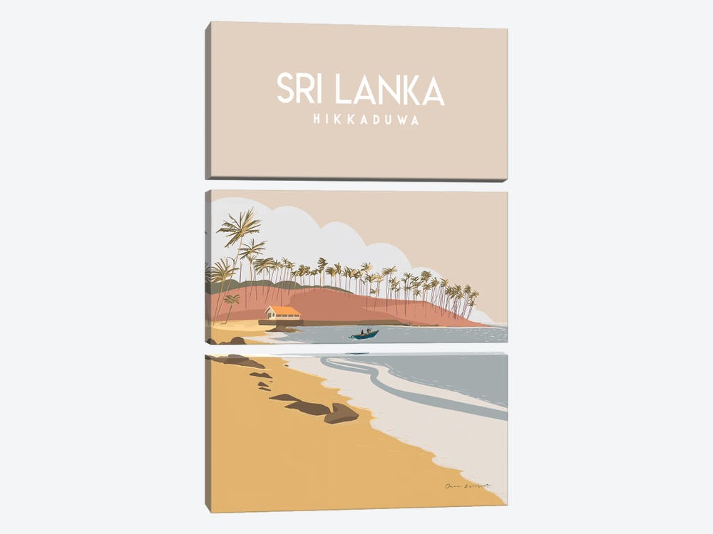 Sri Lanka by Omar Escalante 3-piece Canvas Art Print