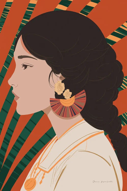 Boho Woman IV by Omar Escalante wall art