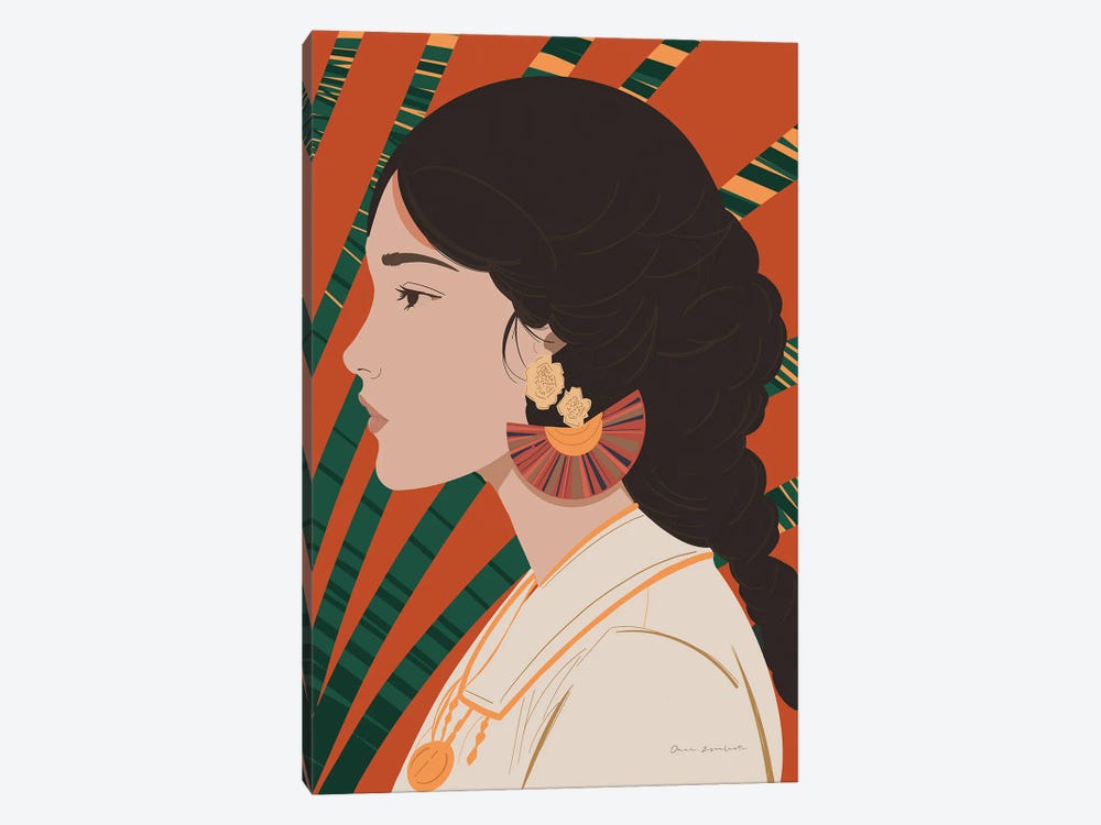 Boho Woman IV by Omar Escalante 1-piece Canvas Print