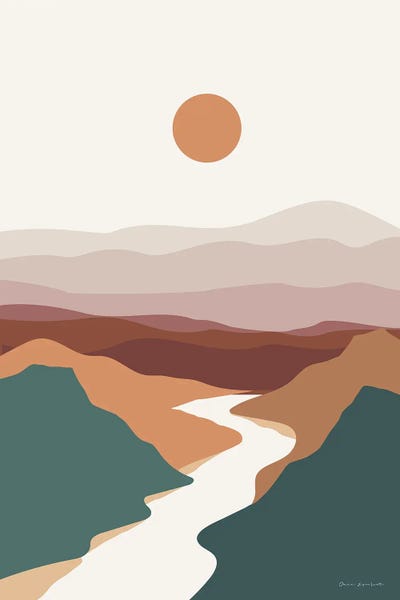 Boho Valley II by Omar Escalante multi panel art