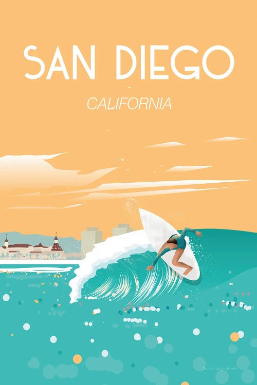 San Diego by Omar Escalante wall art