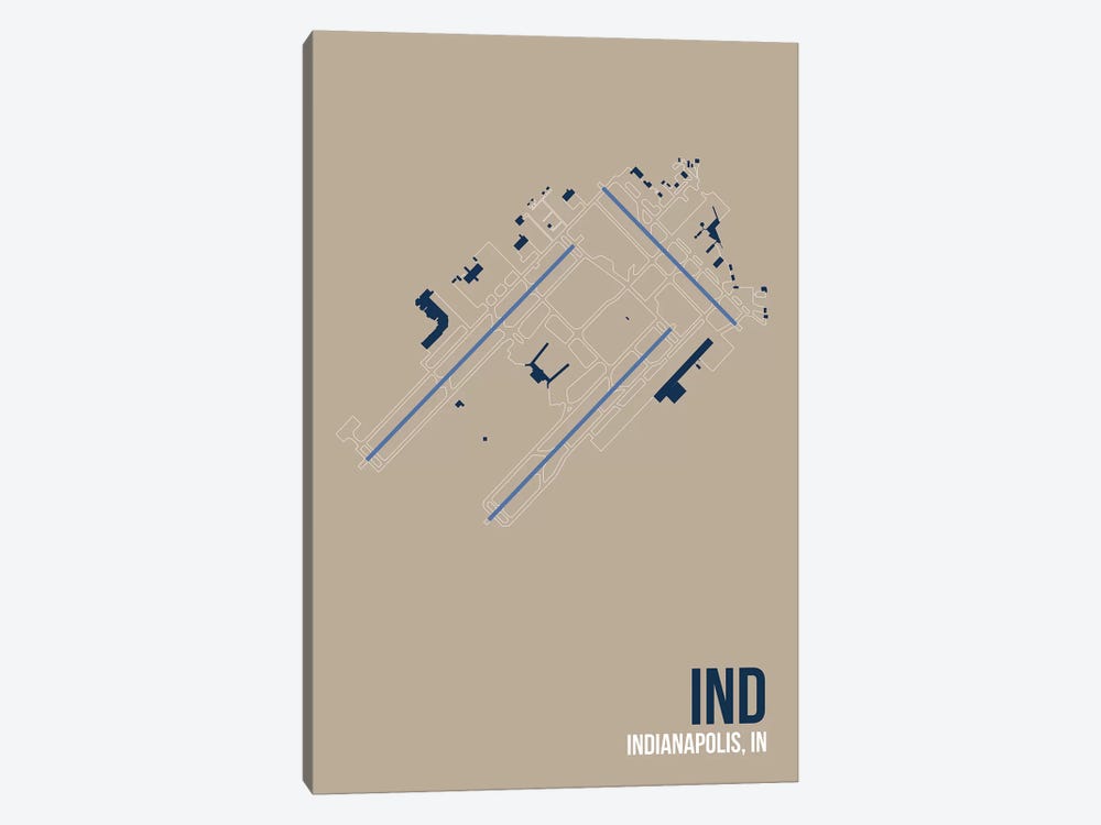 Indianapolis by 08 Left 1-piece Art Print