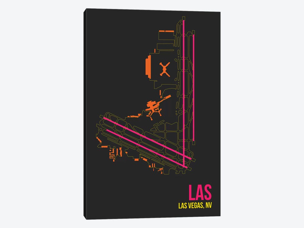 Las Vegas (McCarran) by 08 Left 1-piece Canvas Print