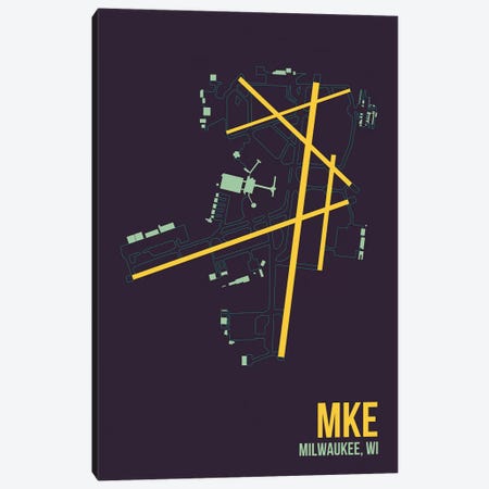 Milwaukee (General Mitchell) Canvas Print #OET115} by 08 Left Canvas Print