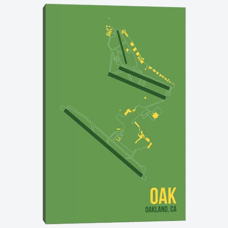 Oakland Canvas Print #OET121} by 08 Left Canvas Print