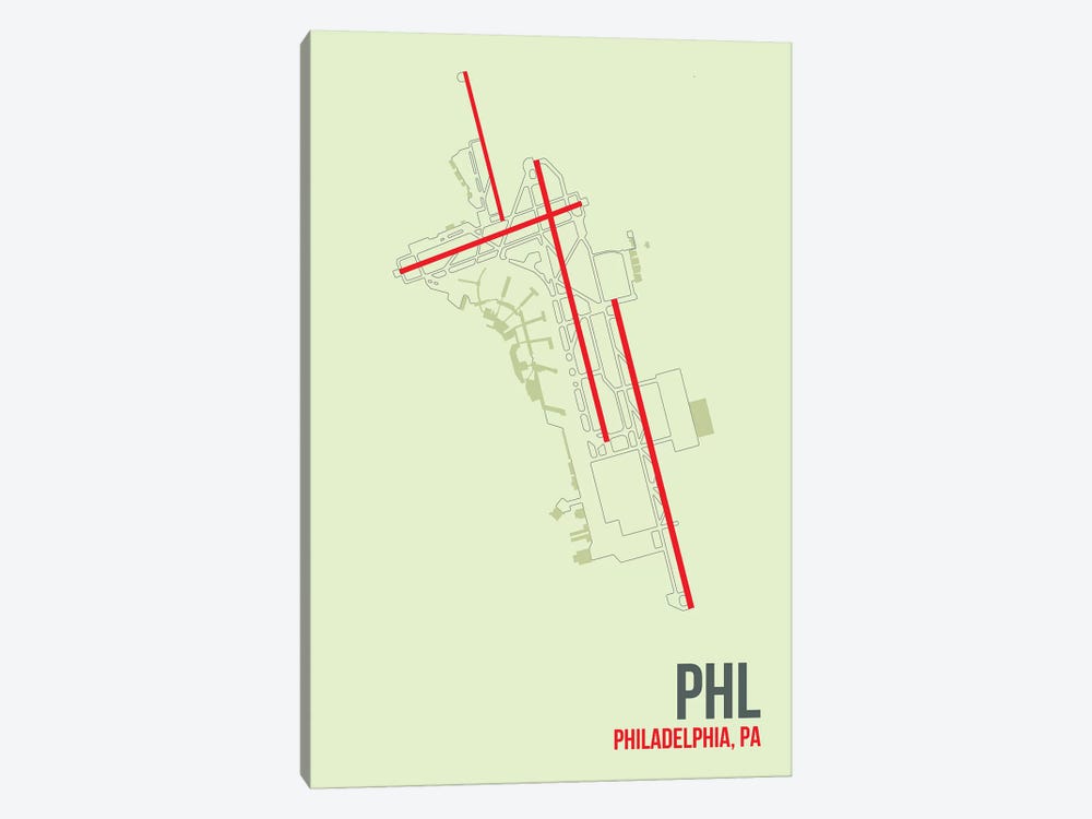 Philadelphia by 08 Left 1-piece Canvas Print