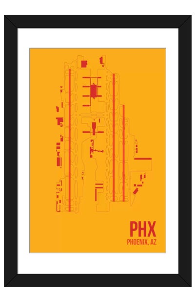 Phoenix Sky Harbor Paper Art Print - 08 Left