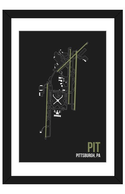 Pittsburgh Paper Art Print - 08 Left