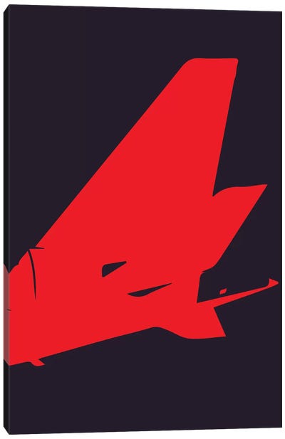 Airplane Tail Canvas Art Print - 08 Left