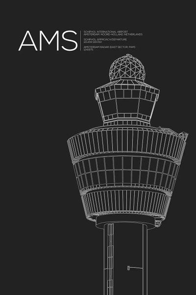 Netherlands: AMS Tower, Schiphol International Airport by 08 Left