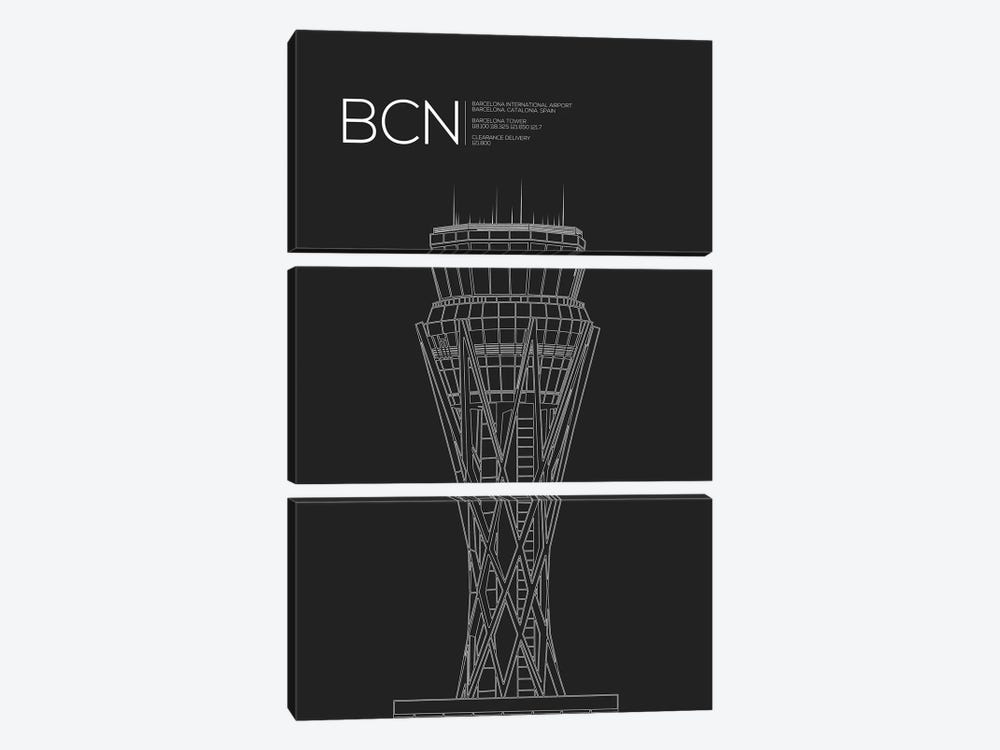 BCN Tower, Barcelona, Spain by 08 Left 3-piece Canvas Art Print