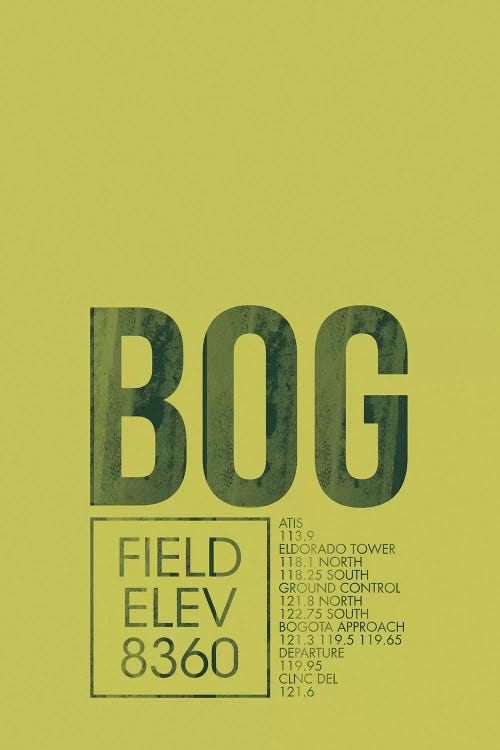 BOG Air Traffic Control, Bogota, Colombia by 08 Left wall art