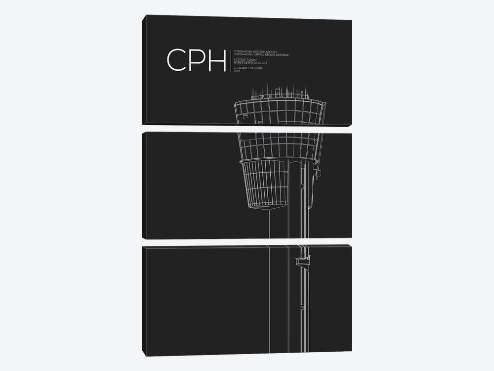 CPH Tower, Copenhagen by 08 Left 3-piece Canvas Wall Art