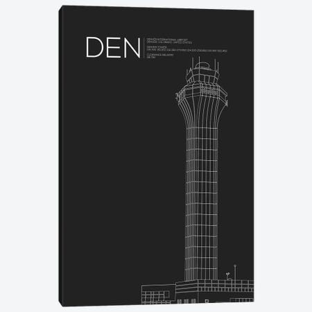DEN Tower, Denver International Airport Canvas Print #OET165} by 08 Left Canvas Art