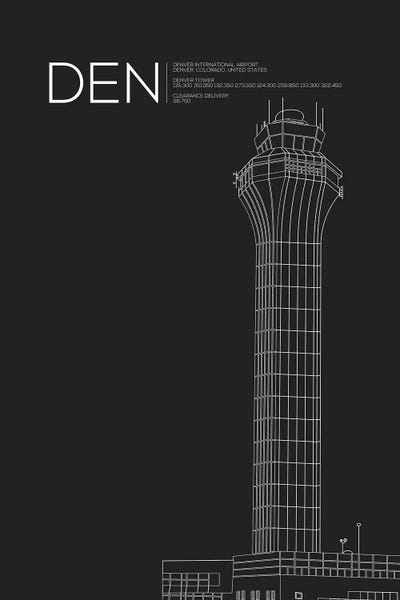 By Air: DEN Tower, Denver International Airport by 08 Left