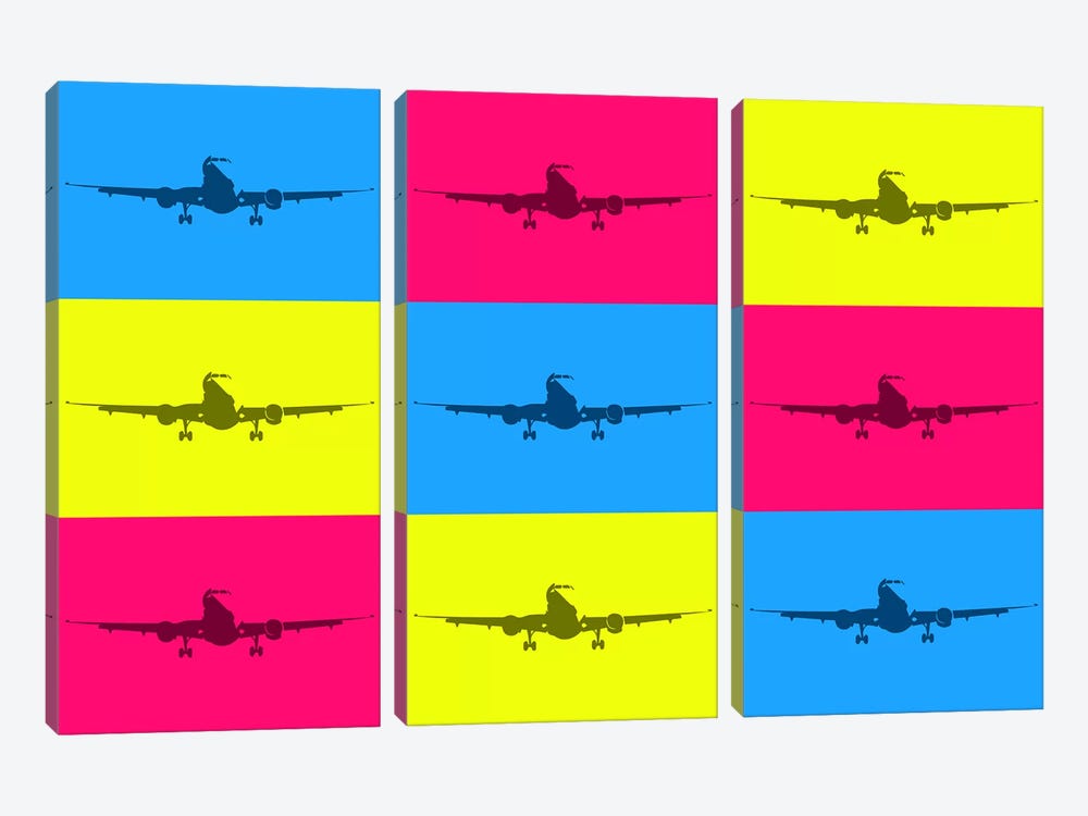 Fly With A Color by 08 Left 3-piece Canvas Print