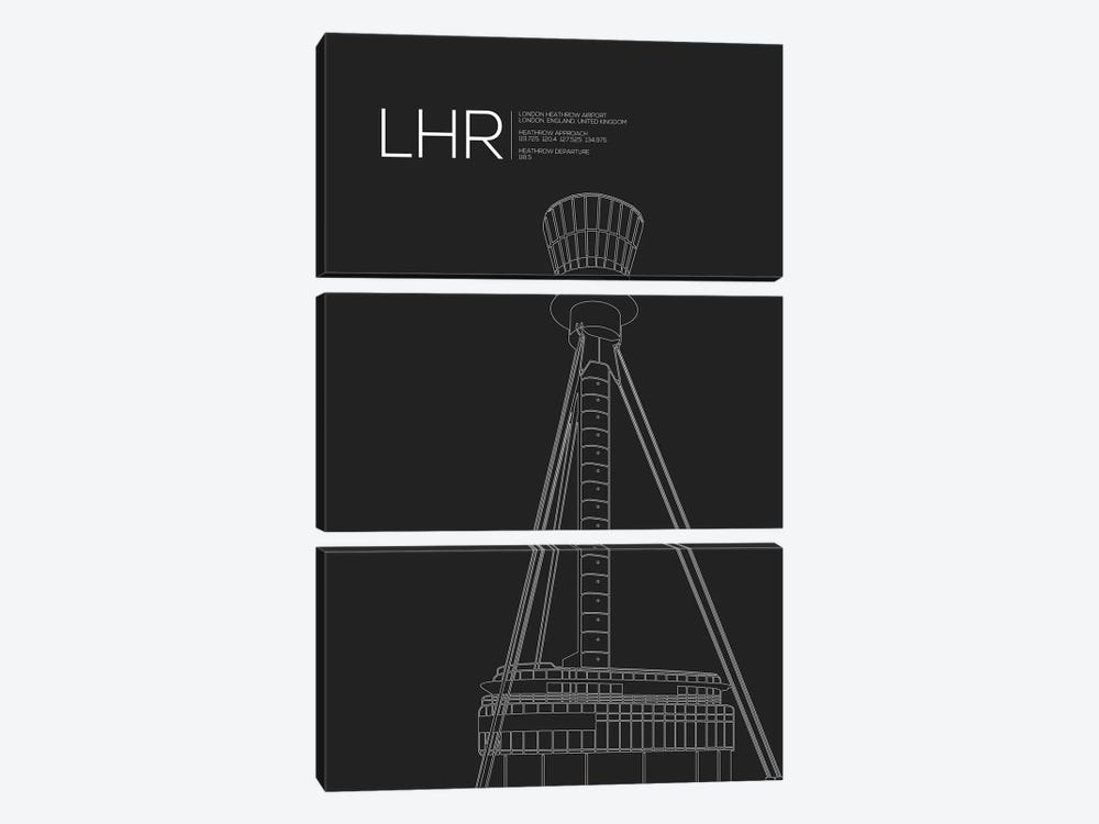LHR Tower, Heathrow Airport by 08 Left 3-piece Art Print