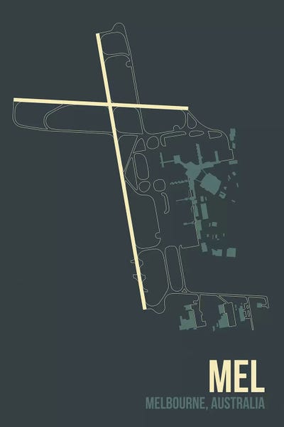 Airports: MEL Diagram, Melbourne, Australia by 08 Left