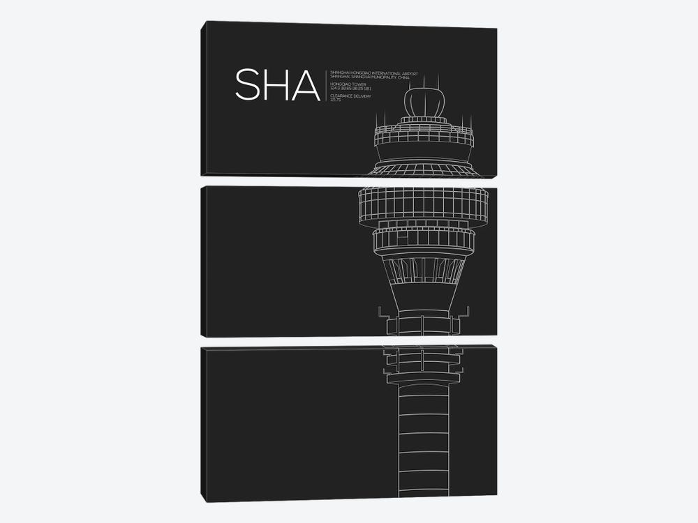 SHA Tower, Shanghai International Airport by 08 Left 3-piece Canvas Artwork