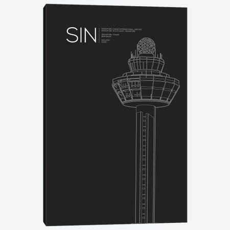 SIN Tower, Singapore International Airport Canvas Print #OET187} by 08 Left Canvas Art