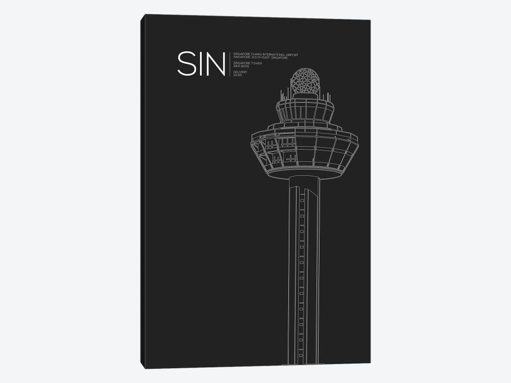 SIN Tower, Singapore International Airport by 08 Left 1-piece Canvas Art Print