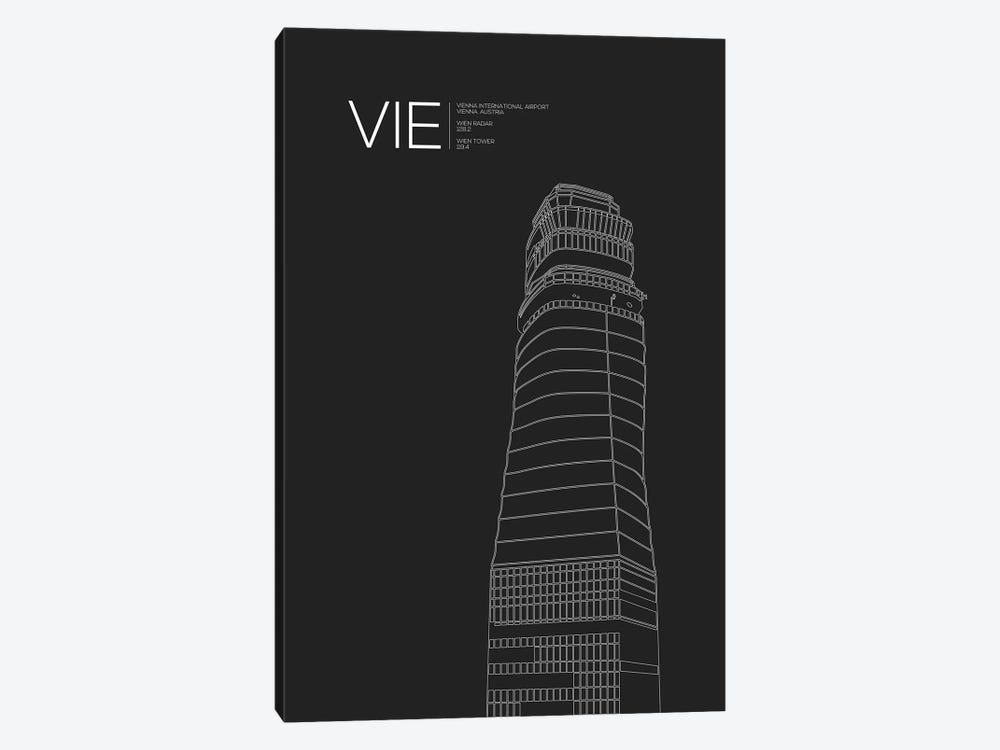 VIE Tower, Vienna International Airport by 08 Left 1-piece Canvas Art Print