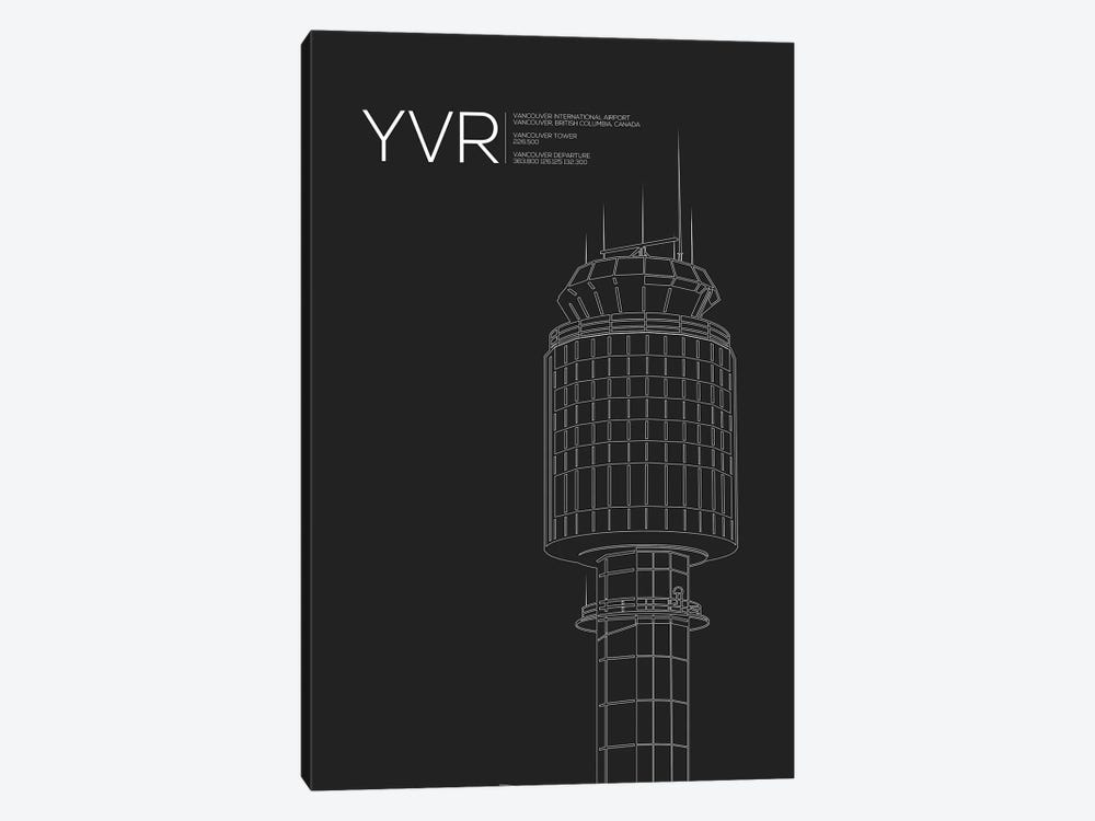 YVR Tower, Vancouver International Airport by 08 Left 1-piece Canvas Art