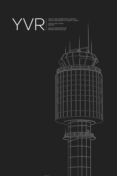 British Columbia: YVR Tower, Vancouver International Airport by 08 Left
