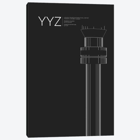 YYZ Tower, Toronto International Airport Canvas Print #OET197} by 08 Left Canvas Print