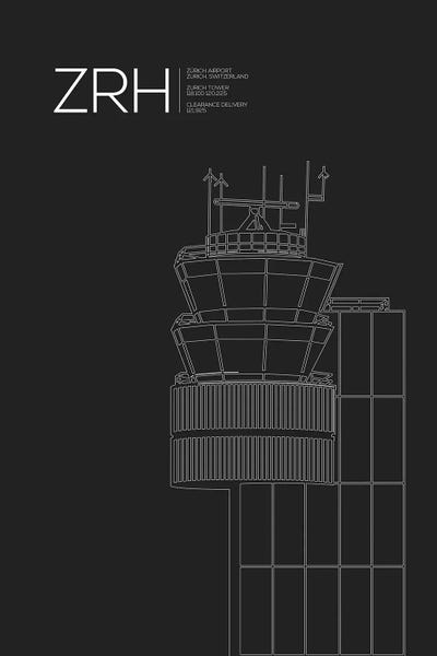 Airports: ZRH Tower, Zurich Airport by 08 Left