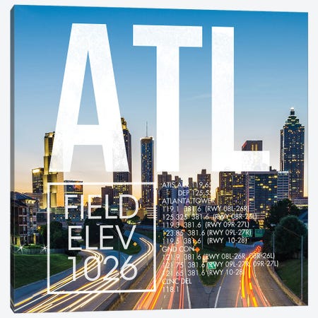 ATL Live Canvas Print #OET209} by 08 Left Canvas Wall Art