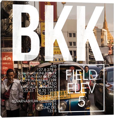 BKK Live Canvas Art Print - Bangkok Art