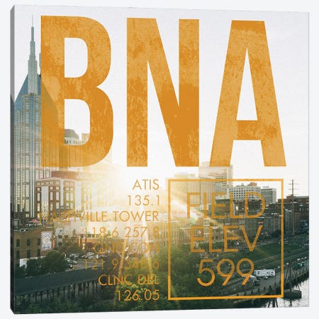 BNA Live Canvas Print #OET215} by 08 Left Canvas Wall Art