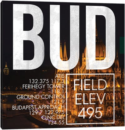 BUD Live Canvas Art Print - Budapest