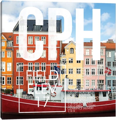 CPH Live Canvas Art Print - Denmark Art