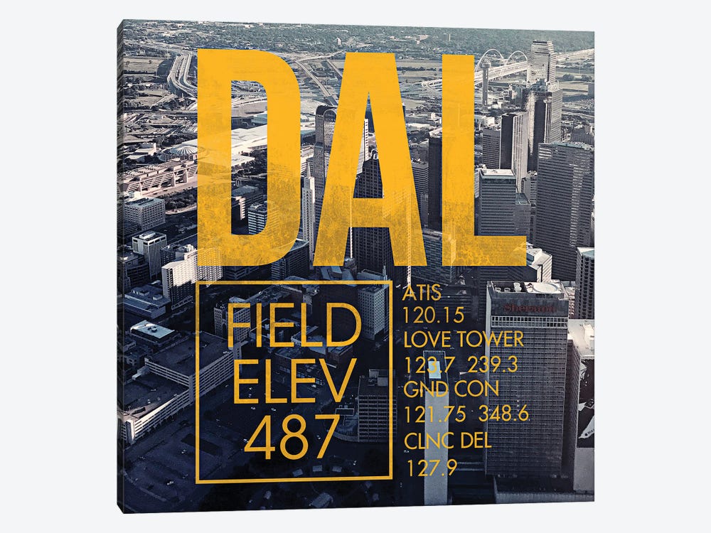 DAL Live by 08 Left 1-piece Canvas Wall Art