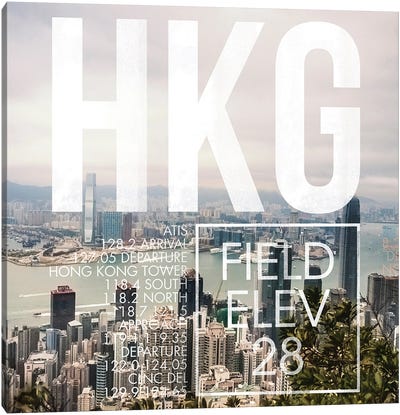 HKG Live Canvas Art Print - Hong Kong Art