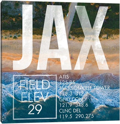 JAX Live Canvas Art Print - Jacksonville