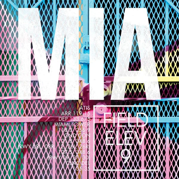 Miami Travel Posters: MIA Live by 08 Left