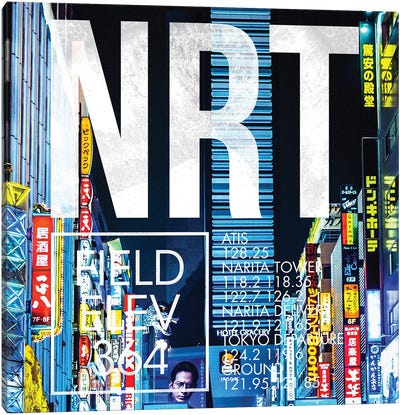 NRT Live Canvas Art Print - Tokyo Art