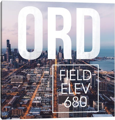 ORD Live Canvas Art Print - Chicago Skylines